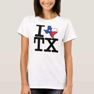 Ik hou van Texas t-shirt. T-shirt