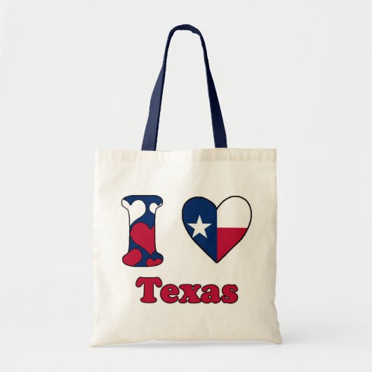 Ik hou van Texas Tote Bag (Voorkant)