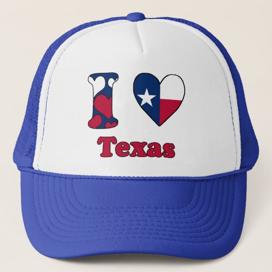 Ik hou van Texas Trucker Pet (Voorkant)