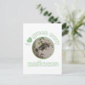 Ik hou van Thai Green Curry ... Thailand Street Fo Briefkaart (Staand voorkant)