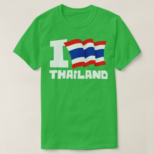 Ik hou van Thailand 2 T-shirt (Design voorkant)
