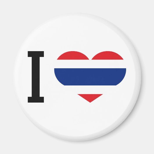 Ik hou van Thailand Magneet (Voorkant)