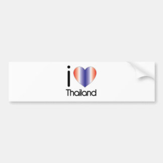 Ik hou van Thailand Producten Bumpersticker
