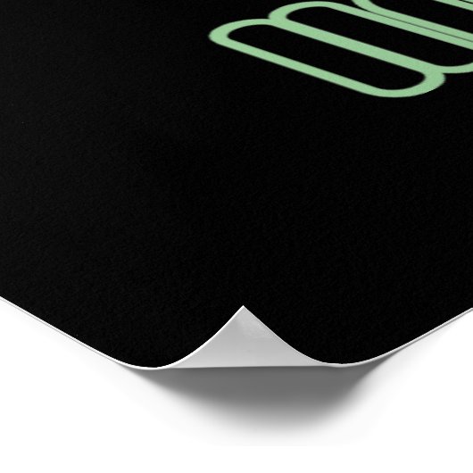 Ik hou van Thais groen curry ... Thais straatvoeds Poster (Hoek)