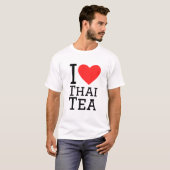 Ik hou van Thaise thee T-shirt (Voorkant volledig)