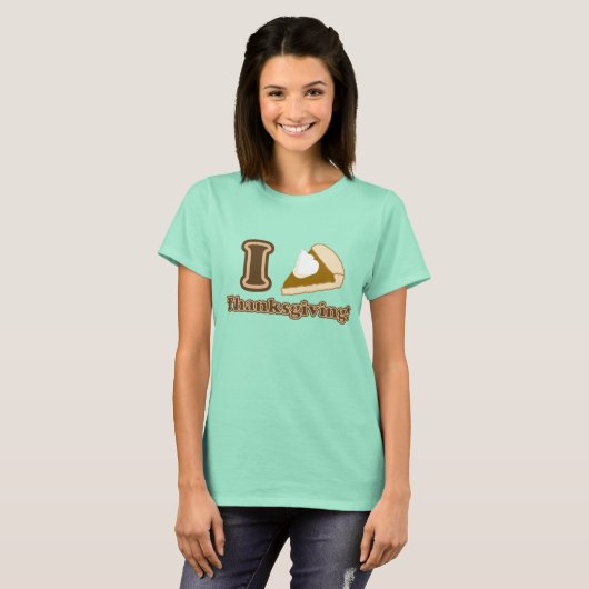 Ik hou van Thanksgiving T-shirt (Voorkant volledig)