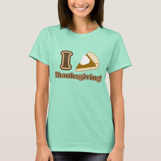 Ik hou van Thanksgiving T-shirt (Voorkant)