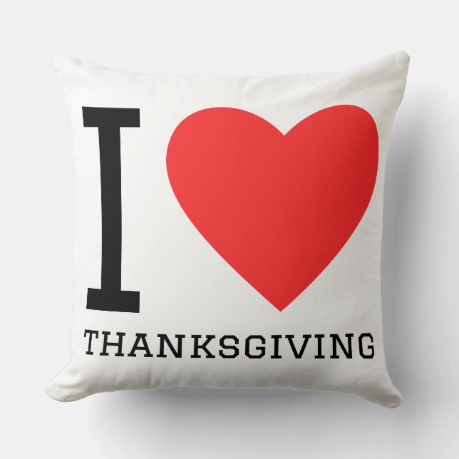 Ik hou van thanksgivings  kussen (Voorkant)