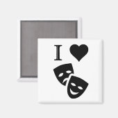 Ik hou van theater magneet (Voorkant / Achterkant)