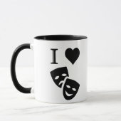 Ik hou van theater mok (Links)