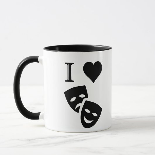 Ik hou van theater mok (Links)