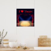 Ik hou van theater poster (Keuken)