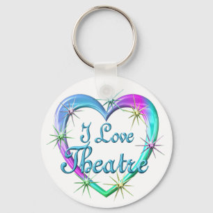 Ik hou van theater sleutelhanger