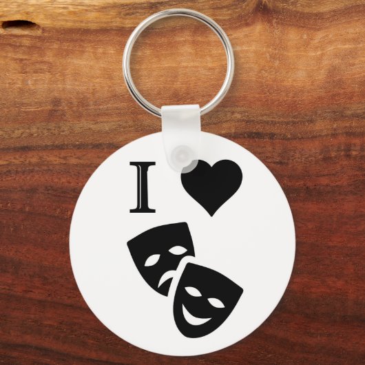 Ik hou van theater sleutelhanger (Voorkant)