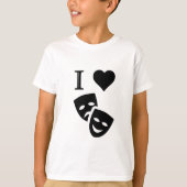 Ik hou van theater t-shirt (Voorkant)