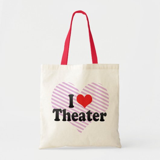 Ik hou van theater tote bag (Voorkant)