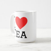 Ik hou van thee koffiemok (Voorkant links)