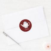 Ik hou van thee ronde sticker (Envelop)