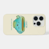 Ik hou van thee, zowel kruidenthee als verbale gra iPhone hoesje (Achterkant horizontaal)