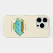 Ik hou van thee, zowel kruidenthee als verbale gra iPhone hoesje (Achterkant horizontaal)