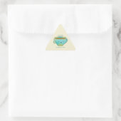 Ik hou van thee, zowel kruidenthee als verbale gra sticker (Tas)