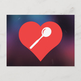 Ik hou van theelepels briefkaart