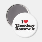 Ik hou van Theodore Roosevelt Magneet (Voorkant / Achterkant)