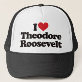 Ik hou van Theodore Roosevelt Trucker Pet (Voorkant)