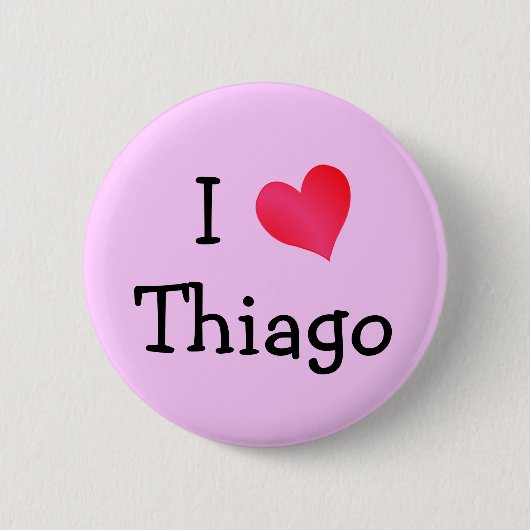 Ik hou van Thiago Ronde Button 5,7 Cm (Voorkant)