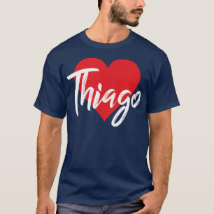 Ik hou van Thiago Voornaam T I Heart Named T-shirt