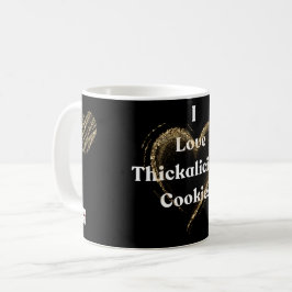 Ik hou van thickalicious koekjes koffiemok