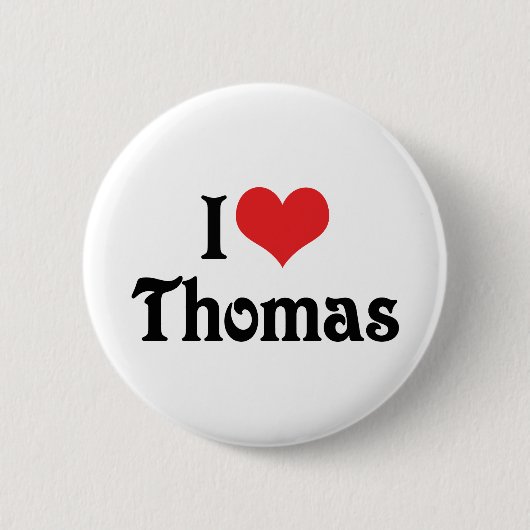Ik hou van Thomas Ronde Button 5,7 Cm (Voorkant)