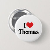Ik hou van Thomas Ronde Button 5,7 Cm (Voorkant /achterkant)