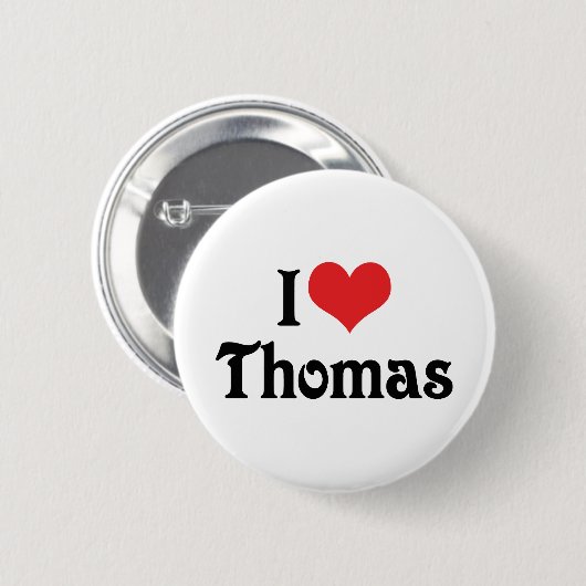 Ik hou van Thomas Ronde Button 5,7 Cm (Voorkant /achterkant)