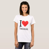 Ik hou van thomas t-shirt (Voorkant volledig)