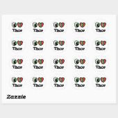 Ik hou van Thor Ronde Sticker (Vel)