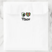 Ik hou van Thor Ronde Sticker (Tas)