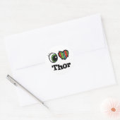 Ik hou van Thor Ronde Sticker (Envelop)