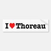 "Ik hou van THOREAU" Bumpersticker (Voorkant)