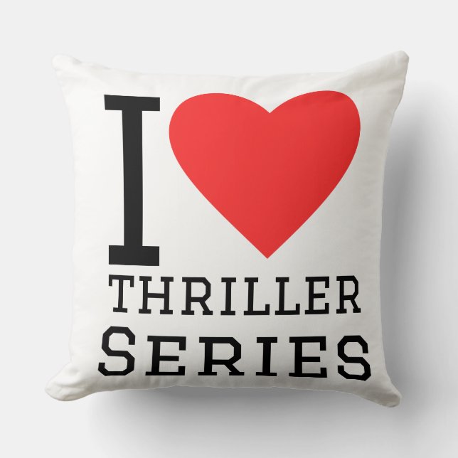 Ik hou van thrillerseries kussen (Voorkant)