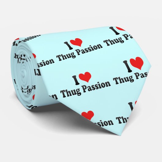 Ik hou van Thug Passion Stropdas (Opgerold)