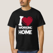 Ik hou van thuiswerken t-shirt (Voorkant)