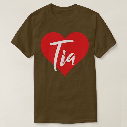 Ik hou van Tia voornaam shirt dat ik heet (Design voorkant)