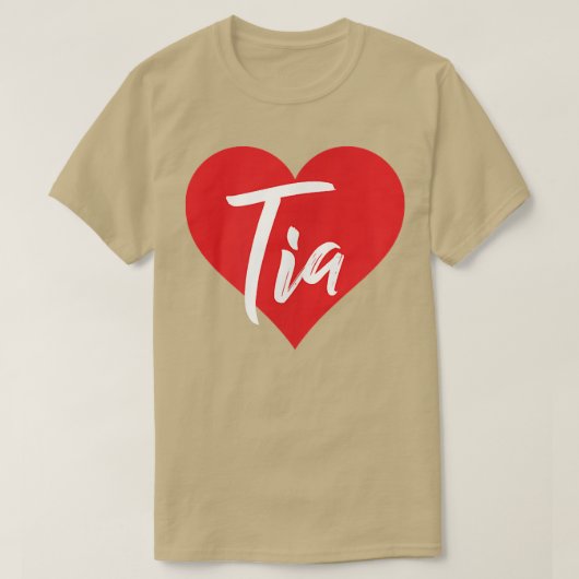 Ik hou van Tia voornaam shirt dat ik heet (Design voorkant)