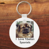 Ik hou van Tibetaanse Spanjaarden Sleutelhanger (Voorkant)