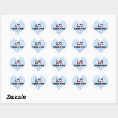 Ik hou van tiener Pop Ronde Sticker (Vel)