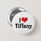 Ik hou van Tiffany Ronde Button 5,7 Cm (Voorkant /achterkant)
