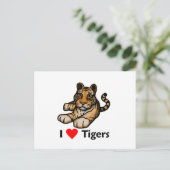 Ik hou van Tigers Briefkaart (Staand voorkant)