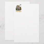 Ik hou van Tigers Briefpapier (Voorkant / Achterkant)