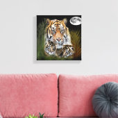 Ik hou van Tigers Canvas Afdruk (Insitu (Woonkamer))